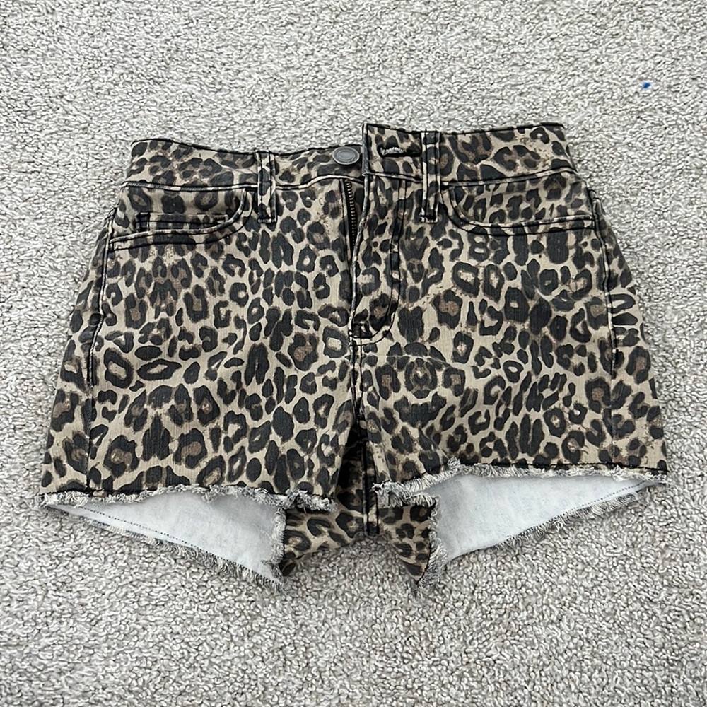 Kohls Leopard Jean Shorts